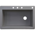 thumbnail image 1 of Transolid 33" x 22" Top Mount Radius Granite Kitchen Sink, Available in Various Colors, 1 of 4