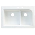 thumbnail image 1 of Transolid Radius 33'' L x 22'' W Double Basin Drop-in Kitchen Sink, 1 of 4