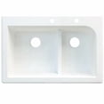 thumbnail image 1 of Transolid Radius 33'' L x 22'' W Double Basin Drop-in Kitchen Sink, 1 of 4