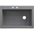 thumbnail image 1 of Transolid 33" x 22" Top Mount Radius Granite Kitchen Sink, Available in Various Colors, 1 of 4