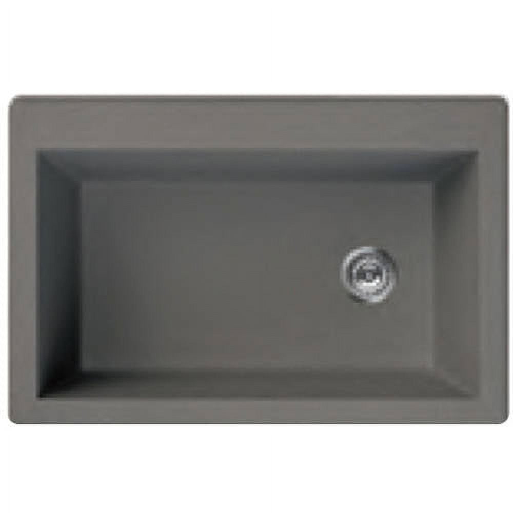 Transolid 33" x 22" Top Mount Toscana Ragusa Granite Kitchen Sink, Available in Various Colors