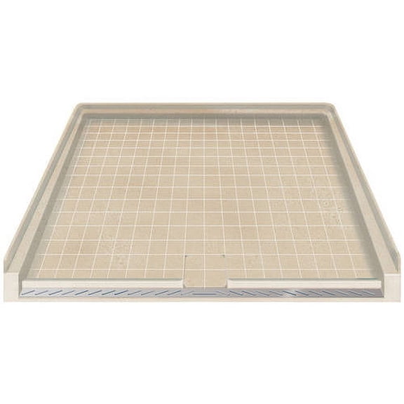 Transolid 39.5" x 37.75" Solid Surface Barrier-Free Right-Hand Shower Base, Available in Various Colors