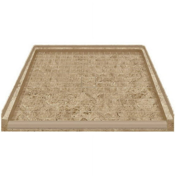 Transolid 39.5" x 37.75" Solid Surface Barrier-Free Shower Base, Available in Various Colors