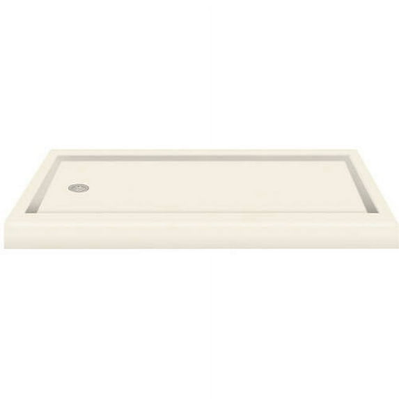 Transolid 60" x 32" Decor Solid Surface Left-Hand Shower Base, Available in Various Colors