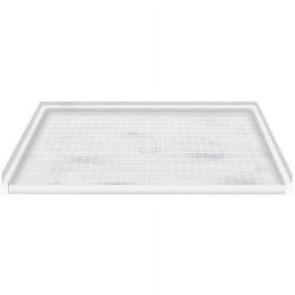 Transolid 63.5" x 37.75" Solid Surface Barrier-Free Shower Base, Available in Various Colors