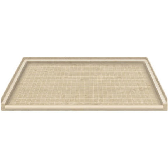 Transolid 63.5" x 37.75" Solid Surface Barrier-Free Shower Base, Available in Various Colors