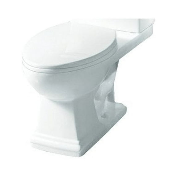 Transolid Avalon Elongated Vitreous China Toilet Bowl Only, White