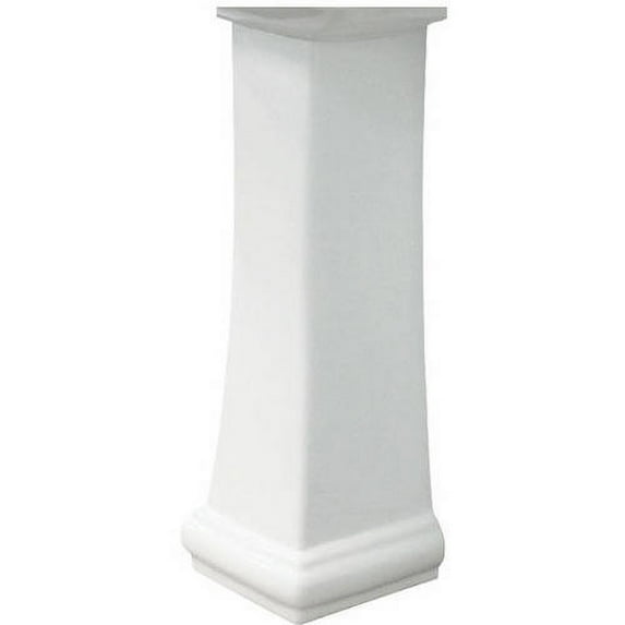 Transolid Avalon Vitreous China Pedestal Leg Only, White