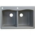 thumbnail image 1 of Transolid Aversa 33'' L x 22'' W Double Basin Drop-in Kitchen Sink, 1 of 4