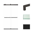thumbnail image 1 of Transolid BRP488008C-R-MB 80" High X 48" Wide Bypass Frameless Shower Door - Black, 1 of 7