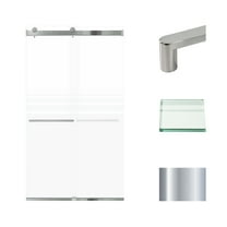Transolid Brp488008f-R 80" High X 48" Wide Bypass Frameless Shower Door - Chrome