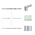 thumbnail image 1 of Transolid Brp606208c-S 62" High X 60" Wide Bypass Frameless Shower Door - Chrome, 1 of 7