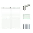thumbnail image 1 of Transolid Brp607008f-S 70" High X 60" Wide Bypass Frameless Shower Door - Chrome, 1 of 3