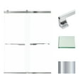 thumbnail image 1 of Transolid Brp608008c-J 80" High X 60" Wide Bypass Frameless Shower Door - Chrome, 1 of 7