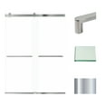 thumbnail image 1 of Transolid BRP608008C-R-PC 80" High X 60" Wide Bypass Frameless Shower Door - Chrome, 1 of 3