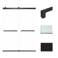 thumbnail image 1 of Transolid BRP608008C-S-MB 80" High X 60" Wide Bypass Frameless Shower Door - Black, 1 of 3