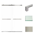 thumbnail image 1 of Transolid BRP608008C-S-BS 80" High X 60" Wide Bypass Frameless Shower Door - Brushed, 1 of 7