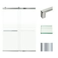 thumbnail image 1 of Transolid BRP608008F-T-PC 80" High X 60" Wide Bypass Frameless Shower Door - Chrome, 1 of 3