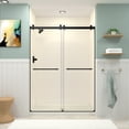 thumbnail image 1 of Transolid BYPT608010L-BK-MB Brooklyn 80" High X 60" Wide Bypass Frameless Shower Door -, 1 of 3