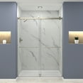 thumbnail image 1 of Transolid Bypt608010l-T 80" High X 60" Wide Bypass Frameless Shower Door - Brushed, 1 of 3