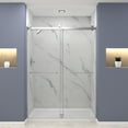 thumbnail image 1 of Transolid Bypt608010l-T 80" High X 60" Wide Bypass Frameless Shower Door - Chrome, 1 of 3