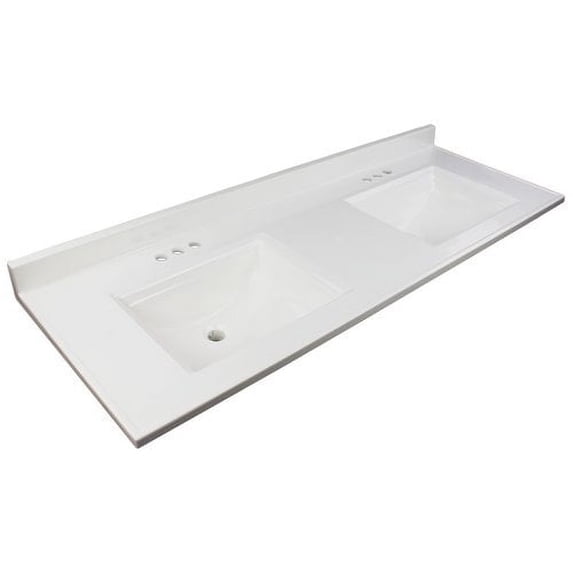 Transolid Camila 61'' Double Bathroom Vanity Top