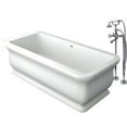 thumbnail image 1 of Transolid Canova Royal 71'' x 33.5'' Freestanding Soaking Bathtub, 1 of 1