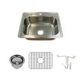 thumbnail image 1 of Transolid K-Ctsb25228-1 Classic 25" Drop In Single Basin Stainless Steel Kitchen Sink -, 1 of 5