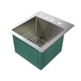 thumbnail image 1 of Transolid Diamond 15'' x 17'' Dual Mount Kitchen Sink, 1 of 2
