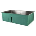 thumbnail image 1 of Transolid Diamond 33''L x 19''W Double Basin Undermount Kitchen Sink, 1 of 15
