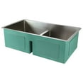 thumbnail image 1 of Transolid Diamond 33'' x 19'' Double Basin Undermount Kitchen Sink, 1 of 15