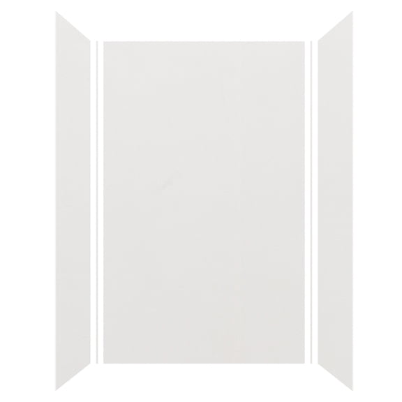 Transolid Expressions Solid Surface Shower Wall Panel Kit, 60 in. W x 36 in. D x 96 in. H, Grey