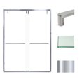 thumbnail image 1 of Transolid EBPT608010C-R-PC 80" High X 60" Wide Bypass Frameless Shower Door - Chrome, 1 of 7