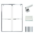 thumbnail image 1 of Transolid Ebpt608010l-J 80" High X 60" Wide Bypass Frameless Shower Door - Chrome, 1 of 7
