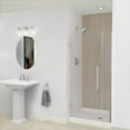 thumbnail image 1 of Transolid Ehtb365307610c-T Elizabeth 76" High X 36-1/2" Wide Hinged Semi Frameless Shower, 1 of 7