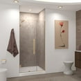 thumbnail image 1 of Transolid Ehtb37257610c-Bk Elizabeth 76" High X 37" Wide Hinged Semi Frameless Shower Door, 1 of 7