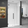 thumbnail image 1 of Transolid Ehtb49257610c-T Elizabeth 76" High X 49" Wide Hinged Semi Frameless Shower Door, 1 of 7