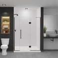 thumbnail image 1 of Transolid EHTF625267610C-BK-MB Elizabeth 76" High X 62-1/2" Wide Hinged Semi Frameless, 1 of 7