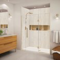 thumbnail image 1 of Transolid EHTF655297610C-BK-CB Elizabeth 76" High X 65-1/2" Wide Hinged Semi Frameless, 1 of 7