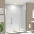 thumbnail image 1 of Transolid Ehtf715297610c-Bk Elizabeth 76" High X 71-1/2" Wide Hinged Semi Frameless Shower, 1 of 7
