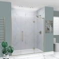 thumbnail image 1 of Transolid Ehtf745267610c-Bk Elizabeth 76" High X 74-1/2" Wide Hinged Semi Frameless Shower, 1 of 7