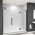 thumbnail image 1 of Transolid Ehtf76287610c-Bk Elizabeth 76" High X 76" Wide Hinged Semi Frameless Shower Door, 1 of 7