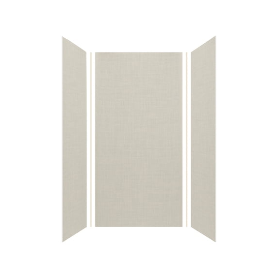 Transolid EWK363672-46 Expressions 36" W X 36" D X 72" H Three Panel Shower Wall Kit -