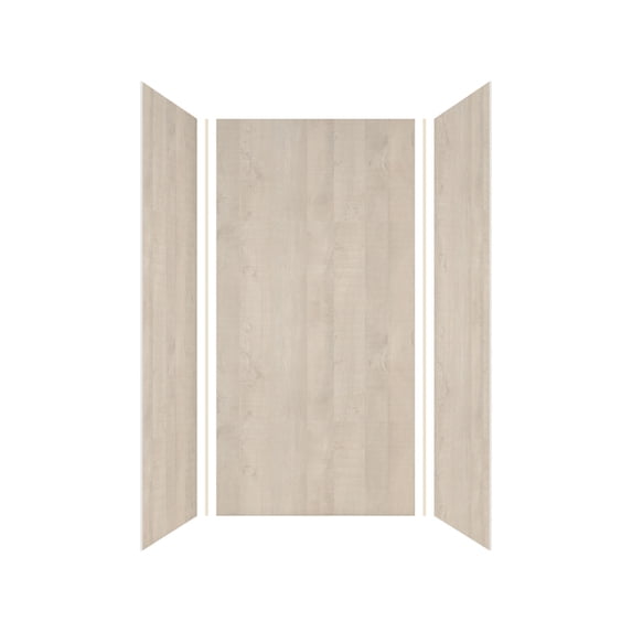 Transolid Ewk363672 Expressions 36" W X 36" D X 72" H Three Panel Shower Wall Kit -