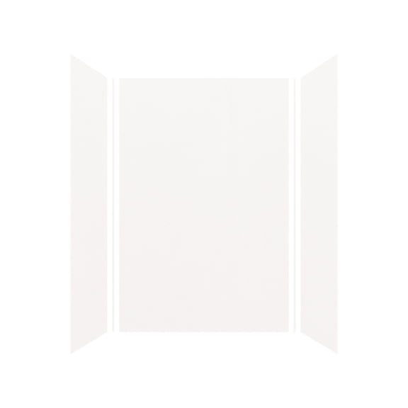 Transolid Ewk483672 Expressions 48" W X 36" D X 72" H Three Panel Shower Wall Kit - White