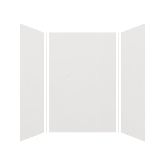 Transolid Ewk484872 Expressions 48" W X 48" D X 72" H Three Panel Shower Wall Kit - Grey