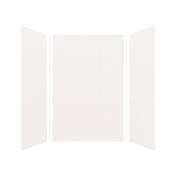 Transolid Ewk484872 Expressions 48" W X 48" D X 72" H Three Panel Shower Wall Kit - White