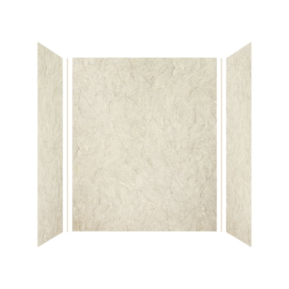 Transolid EWK603672-44 Expressions 60" W X 36" D X 72" H Three Panel Shower Wall Kit - Sea