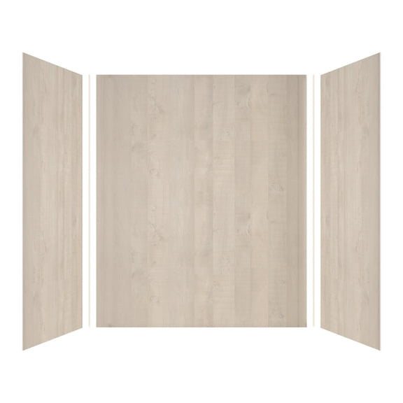 Transolid Ewk604872 Expressions 60" W X 48" D X 72" H Three Panel Shower Wall Kit -
