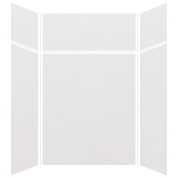 Transolid EWKX604896-39 Expressions 60" W X 48" D X 96" H Six Panel Shower Wall Kit - Grey